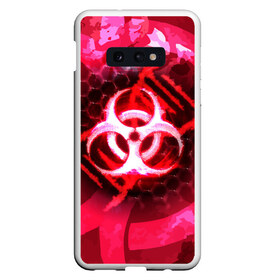 Чехол для Samsung S10E с принтом Plague Inc LC (Oko) в Новосибирске, Силикон | Область печати: задняя сторона чехла, без боковых панелей | авторская | вирус | знаки | игры | интересная | каракули | круг | лабиринт | линии | мозаика | необычная | око | символы | страшная | туннель | черная | эпидемия