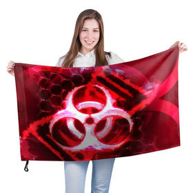 Флаг 3D с принтом Plague Inc LB (Oko) в Новосибирске, 100% полиэстер | плотность ткани — 95 г/м2, размер — 67 х 109 см. Принт наносится с одной стороны | авторская | вирус | знаки | игры | интересная | каракули | круг | лабиринт | линии | мозаика | необычная | око | символы | страшная | туннель | черная | эпидемия