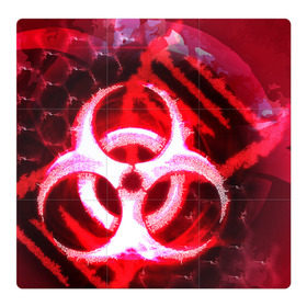 Магнитный плакат 3Х3 с принтом Plague Inc LB (Oko) в Новосибирске, Полимерный материал с магнитным слоем | 9 деталей размером 9*9 см | авторская | вирус | знаки | игры | интересная | каракули | круг | лабиринт | линии | мозаика | необычная | око | символы | страшная | туннель | черная | эпидемия