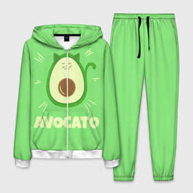 Мужской костюм 3D с принтом Авокато в Новосибирске, 100% полиэстер | Манжеты и пояс оформлены тканевой резинкой, двухслойный капюшон со шнурком для регулировки, карманы спереди | avocado | vegan | авокадо | авокато | веган | диета | для девочек | для фитнеса | женская | зеленая | зеленую | зеленый | зож | кето | кето диета | купить | мужская | с авокадо | с надписью | с принтом | фитнес