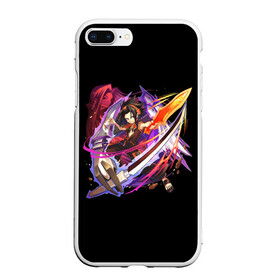 Чехол для iPhone 7Plus/8 Plus матовый с принтом Shaman king в Новосибирске, Силикон | Область печати: задняя сторона чехла, без боковых панелей | anime | shaman king | амедамару | амидамару | аниме | анимэ | асакура | асокура | боец | в мерч | взмах | воин | длинные волосы | ё | защитник | йё | йо | король всех шаманов | кун | мальчик | мерч | мечом | ониме