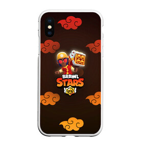 Чехол для iPhone XS Max матовый с принтом Brawl Stars Lion Dance Brock в Новосибирске, Силикон | Область печати: задняя сторона чехла, без боковых панелей | Тематика изображения на принте: bo | brawl stars | brock | crow | darryl | dumpling darryl | dynamike | lion dance brock | sandy | spike | бо | бравл старс | брок | динамайк | дэррил | кроу | леон. leon | новый год | спайк | сэнди