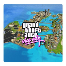 Магнитный плакат 3Х3 с принтом GRAND THEFT AUTO:VICE CITY в Новосибирске, Полимерный материал с магнитным слоем | 9 деталей размером 9*9 см | grand theft auto 2 | grand theft auto 3 | grand theft auto v | grand theft auto: san andreas | grand theft auto: vice city | gta 5 | gta online | gta v | город | игры