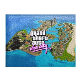 Обложка для студенческого билета с принтом GRAND THEFT AUTO:VICE CITY в Новосибирске, натуральная кожа | Размер: 11*8 см; Печать на всей внешней стороне | grand theft auto 2 | grand theft auto 3 | grand theft auto v | grand theft auto: san andreas | grand theft auto: vice city | gta 5 | gta online | gta v | город | игры