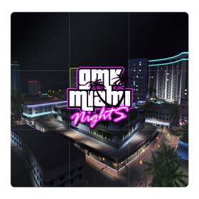 Магнитный плакат 3Х3 с принтом GTA MIAMI NIGHTS в Новосибирске, Полимерный материал с магнитным слоем | 9 деталей размером 9*9 см | grand theft auto 2 | grand theft auto 3 | grand theft auto v | grand theft auto: san andreas | grand theft auto: vice city | gta 5 | gta online | gta v | город | игры