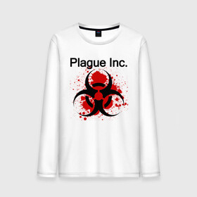 Мужской лонгслив хлопок с принтом Plague Inc в Новосибирске, 100% хлопок |  | inc | ndemic creations | plague | plague inc | биологический симулятор | игра | чума | чума инкорпорейтед