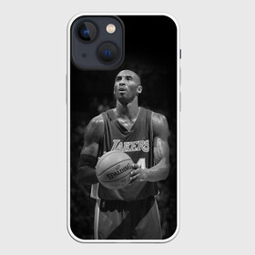 Чехол для iPhone 13 mini с принтом Коби Брайант в Новосибирске,  |  | bryant | kobe | kobe bryant | lakers | los angeles | los angeles lakers | nba | баскетбол | брайант | кобе | коби | коби брайант | лейкерс | лос анджелес | лос анджелес лейкерс | нба