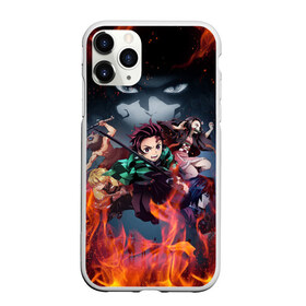 Чехол для iPhone 11 Pro матовый с принтом KIMETSU NO YAIBA в Новосибирске, Силикон |  | demon slayer | demon slayer: kimetsu no yaiba | kimetsu | kimetsu no yaiba | nezuko | slayer | tanjiro | клинок рассекающий демонов | незуко | танджиро | шинобу кочо