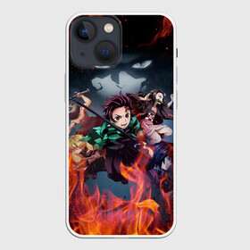 Чехол для iPhone 13 mini с принтом КЛИНОК РАССЕКАЮЩИЙ ДЕМОНОВ | DEMON SLAYER KIMETSU NO YAIBA в Новосибирске,  |  | demon slayer | demon slayer: kimetsu no yaiba | kimetsu | kimetsu no yaiba | nezuko | slayer | tanjiro | клинок рассекающий демонов | незуко | танджиро | шинобу кочо