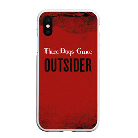 Чехол для iPhone XS Max матовый с принтом Three days grace. Outsider в Новосибирске, Силикон | Область печати: задняя сторона чехла, без боковых панелей | days | grace | outsider | three | аутсайдер