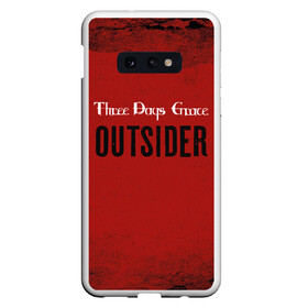 Чехол для Samsung S10E с принтом Three days grace Outsider в Новосибирске, Силикон | Область печати: задняя сторона чехла, без боковых панелей | days | grace | outsider | three | аутсайдер