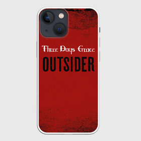 Чехол для iPhone 13 mini с принтом Three days grace. Outsider в Новосибирске,  |  | Тематика изображения на принте: days | grace | outsider | three | аутсайдер