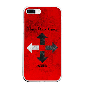 Чехол для iPhone 7Plus/8 Plus матовый с принтом Three Days Grace в Новосибирске, Силикон | Область печати: задняя сторона чехла, без боковых панелей | three days grace