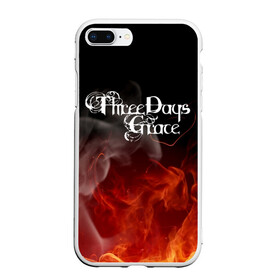 Чехол для iPhone 7Plus/8 Plus матовый с принтом Three Days Grace в Новосибирске, Силикон | Область печати: задняя сторона чехла, без боковых панелей | Тематика изображения на принте: three days grace