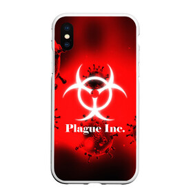 Чехол для iPhone XS Max матовый с принтом PLAGUE INC в Новосибирске, Силикон | Область печати: задняя сторона чехла, без боковых панелей | molecule | plague inc | абстракция | бактерии | вирус | клетки | медицина | микробы | молекулы | наука | нейрон | нейроны | планета | текстура | текстуры | формула