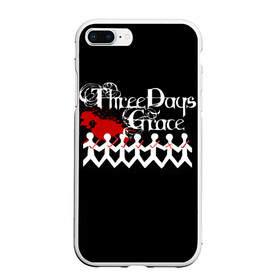 Чехол для iPhone 7Plus/8 Plus матовый с принтом Three days grace в Новосибирске, Силикон | Область печати: задняя сторона чехла, без боковых панелей | Тематика изображения на принте: days | grace | three | three days grace | альтернативный метал | альтернативный рок | брэд уолст барри сток | гонтье | мэтт уолст | ню металнил сандерсон | постгранж | хард рок