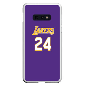 Чехол для Samsung S10E с принтом Los Angeles Lakers Kobe Brya в Новосибирске, Силикон | Область печати: задняя сторона чехла, без боковых панелей | basketball | espn | kobe | kobe bryant | kobe bryant death | kobe bryant tribute | lakers | los angeles lakers | nba