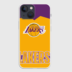 Чехол для iPhone 13 mini с принтом Los Angeles Lakers в Новосибирске,  |  | angeles | bryant | kobe | lakers | los | баскетбольный | клуб