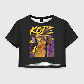 Женская футболка Crop-top 3D с принтом Kobe Bryant в Новосибирске, 100% полиэстер | круглая горловина, длина футболки до линии талии, рукава с отворотами | Тематика изображения на принте: 08 | 24 | 8 | angeles | basketball | bryant | gigi | goat | kobe | lakers | legend | los | mamba | rip | sport | баскетбол | брайант | коби | легенда | мамба | роспись | спорт