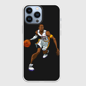 Чехол для iPhone 13 Pro Max с принтом Kobe Bryant в Новосибирске,  |  | Тематика изображения на принте: 08 | 24 | 8 | angeles | basketball | bryant | gigi | goat | kobe | lakers | legend | los | mamba | rip | sport | баскетбол | брайант | коби | легенда | мамба | роспись | спорт