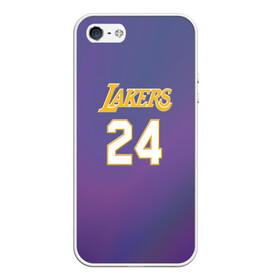 Чехол для iPhone 5/5S матовый с принтом Los Angeles Lakers Kobe Brya в Новосибирске, Силикон | Область печати: задняя сторона чехла, без боковых панелей | basketball | espn | kobe | kobe bryant | kobe bryant death | kobe bryant tribute | lakers | los angeles lakers | nba