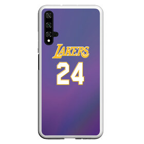 Чехол для Honor 20 с принтом Los Angeles Lakers Kobe Brya в Новосибирске, Силикон | Область печати: задняя сторона чехла, без боковых панелей | basketball | espn | kobe | kobe bryant | kobe bryant death | kobe bryant tribute | lakers | los angeles lakers | nba