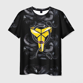 Мужская футболка 3D с принтом Los Angeles Lakers(Kobe Bryan) в Новосибирске, 100% полиэфир | прямой крой, круглый вырез горловины, длина до линии бедер | angeles | bryant | kobe | lakers | los | баскетбольный | клуб