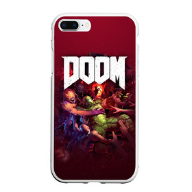 Чехол для iPhone 7Plus/8 Plus матовый с принтом Doom в Новосибирске, Силикон | Область печати: задняя сторона чехла, без боковых панелей | doom | doom 2016 | doom 2020 | doom eternal | doom slayer | doomguy | doomslayer | дум | дум 2020 | дум вечен | дум етернал | дум этернал | думгай