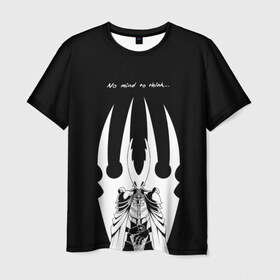 Мужская футболка 3D с принтом Hollow Knight в Новосибирске, 100% полиэфир | прямой крой, круглый вырез горловины, длина до линии бедер | grimm | hallounest | heart of nightmare | hollow knight | hornet | knight | quirrell | silksong | гримм | квиррел | рыцарь | халлоунест | холлоу найт | хорнет