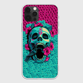 Чехол для iPhone 12 Pro Max с принтом Неоновый череп в Новосибирске, Силикон |  | 3d | flowers | music | neon | prints | rock | skull | картинки | майки | мем | мода | музыка | неон | прикол | принты | рок | стиль | тренд | футболки | цветы | череп | яркие | яркость