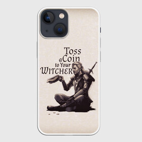 Чехол для iPhone 13 mini с принтом Toss a coin to your Witcher в Новосибирске,  |  | andrzej | cavill | ciri | geralt | henry | netflix | rivia | sapkowski | witcher | анджей | ведьмак | генри | геральт | йеннифэ | кавилл | лютик | ривия | сапковский | цири | цирилла