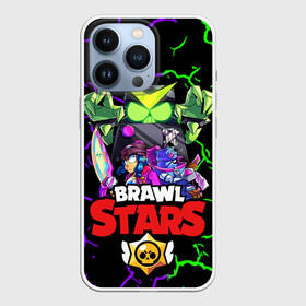 Чехол для iPhone 13 Pro с принтом BRAWL STARS в Новосибирске,  |  | brawlstars | crow | dyna | dynamike | leon | leonskin | mike | mr p | sally | shark | битваогней | бравлстарc | бравлстарз | динамайк | игра | игры | леон | мистер пи | мультик | старз