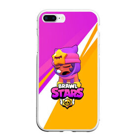 Чехол для iPhone 7Plus/8 Plus матовый с принтом Brawl stars Sandy в Новосибирске, Силикон | Область печати: задняя сторона чехла, без боковых панелей | brawl stars | brawl stars sandy | legendary brawler | leon | leon shark | sandy | shark | stars | акула | бравл стар сэнди | леон акула | сенди | сэнди