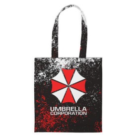 Сумка 3D повседневная с принтом UMBRELLA CORP в Новосибирске, 100% полиэстер | Плотность: 200 г/м2; Размер: 34×35 см; Высота лямок: 30 см | ada wong | biohazard | leon | nemesis | project resistance | raccoon city | re2 | resident evil 2 | rpd | stars | umbrella | ада вонг | амбрелла | немесис | ужасы