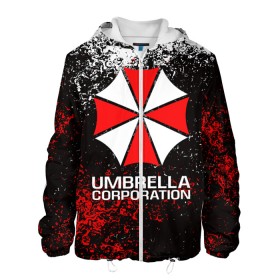 Мужская куртка 3D с принтом UMBRELLA CORP в Новосибирске, ткань верха — 100% полиэстер, подклад — флис | прямой крой, подол и капюшон оформлены резинкой с фиксаторами, два кармана без застежек по бокам, один большой потайной карман на груди. Карман на груди застегивается на липучку | ada wong | biohazard | leon | nemesis | project resistance | raccoon city | re2 | resident evil 2 | rpd | stars | umbrella | ада вонг | амбрелла | немесис | ужасы