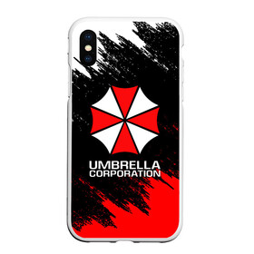 Чехол для iPhone XS Max матовый с принтом UMBRELLA CORP в Новосибирске, Силикон | Область печати: задняя сторона чехла, без боковых панелей | ada wong | biohazard | leon | nemesis | project resistance | raccoon city | re2 | resident evil 2 | rpd | stars | umbrella | ада вонг | амбрелла | немесис | ужасы