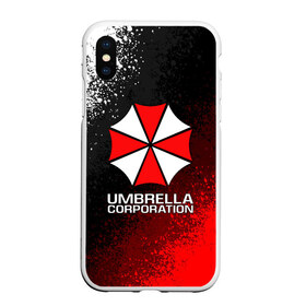 Чехол для iPhone XS Max матовый с принтом UMBRELLA CORP в Новосибирске, Силикон | Область печати: задняя сторона чехла, без боковых панелей | ada wong | biohazard | leon | nemesis | project resistance | raccoon city | re2 | resident evil 2 | rpd | stars | umbrella | ада вонг | амбрелла | немесис | ужасы