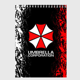 Скетчбук с принтом UMBRELLA CORP в Новосибирске, 100% бумага
 | 48 листов, плотность листов — 100 г/м2, плотность картонной обложки — 250 г/м2. Листы скреплены сверху удобной пружинной спиралью | ada wong | biohazard | leon | nemesis | project resistance | raccoon city | re2 | resident evil 2 | rpd | stars | umbrella | ада вонг | амбрелла | немесис | ужасы