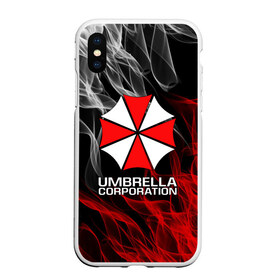 Чехол для iPhone XS Max матовый с принтом UMBRELLA CORP в Новосибирске, Силикон | Область печати: задняя сторона чехла, без боковых панелей | ada wong | biohazard | leon | nemesis | project resistance | raccoon city | re2 | resident evil 2 | rpd | stars | umbrella | ада вонг | амбрелла | немесис | ужасы