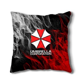 Подушка 3D с принтом UMBRELLA CORP в Новосибирске, наволочка – 100% полиэстер, наполнитель – холлофайбер (легкий наполнитель, не вызывает аллергию). | состоит из подушки и наволочки. Наволочка на молнии, легко снимается для стирки | ada wong | biohazard | leon | nemesis | project resistance | raccoon city | re2 | resident evil 2 | rpd | stars | umbrella | ада вонг | амбрелла | немесис | ужасы