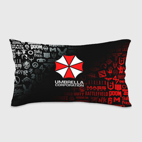 Подушка 3D антистресс с принтом RESIDENT EVIL (UMBRELLA CORP) в Новосибирске, наволочка — 100% полиэстер, наполнитель — вспененный полистирол | состоит из подушки и наволочки на молнии | ada wong | biohazard | leon | nemesis | project resistance | raccoon city | re | re3 | resident evil | resident evil 3 | rpd | stars | umbrella | ада вонг | амбрелла | немезис | ужасы