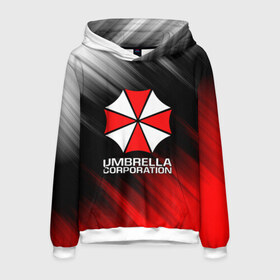 Мужская толстовка 3D с принтом UMBRELLA CORP в Новосибирске, 100% полиэстер | двухслойный капюшон со шнурком для регулировки, мягкие манжеты на рукавах и по низу толстовки, спереди карман-кенгуру с мягким внутренним слоем. | ada wong | biohazard | leon | nemesis | project resistance | raccoon city | re2 | resident evil 2 | rpd | stars | umbrella | ада вонг | амбрелла | немесис | ужасы