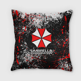 Подушка 3D с принтом UMBRELLA CORP | АМБРЕЛЛА КОРП (Z) в Новосибирске, наволочка – 100% полиэстер, наполнитель – холлофайбер (легкий наполнитель, не вызывает аллергию). | состоит из подушки и наволочки. Наволочка на молнии, легко снимается для стирки | ada wong | biohazard | leon | nemesis | project resistance | raccoon city | re2 | resident evil 2 | rpd | stars | umbrella | ада вонг | амбрелла | немесис | ужасы