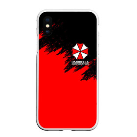 Чехол для iPhone XS Max матовый с принтом UMBRELLA CORP в Новосибирске, Силикон | Область печати: задняя сторона чехла, без боковых панелей | ada wong | biohazard | leon | nemesis | project resistance | raccoon city | re2 | resident evil 2 | rpd | stars | umbrella | ада вонг | амбрелла | немесис | ужасы