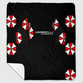 Плед с рукавами с принтом Umbrella Corporation в Новосибирске, 100% полиэстер | Закругленные углы, все края обработаны. Ткань не мнется и не растягивается. Размер 170*145 | апокалипсис | зла | зомби | обитель | твирус