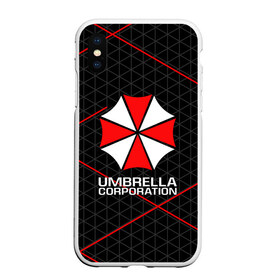 Чехол для iPhone XS Max матовый с принтом UMBRELLA CORP в Новосибирске, Силикон | Область печати: задняя сторона чехла, без боковых панелей | ada wong | biohazard | leon | nemesis | project resistance | raccoon city | re2 | resident evil 2 | rpd | stars | umbrella | ада вонг | амбрелла | немесис | ужасы