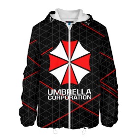 Мужская куртка 3D с принтом UMBRELLA CORP в Новосибирске, ткань верха — 100% полиэстер, подклад — флис | прямой крой, подол и капюшон оформлены резинкой с фиксаторами, два кармана без застежек по бокам, один большой потайной карман на груди. Карман на груди застегивается на липучку | ada wong | biohazard | leon | nemesis | project resistance | raccoon city | re2 | resident evil 2 | rpd | stars | umbrella | ада вонг | амбрелла | немесис | ужасы