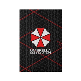 Обложка для паспорта матовая кожа с принтом UMBRELLA CORP в Новосибирске, натуральная матовая кожа | размер 19,3 х 13,7 см; прозрачные пластиковые крепления | ada wong | biohazard | leon | nemesis | project resistance | raccoon city | re2 | resident evil 2 | rpd | stars | umbrella | ада вонг | амбрелла | немесис | ужасы