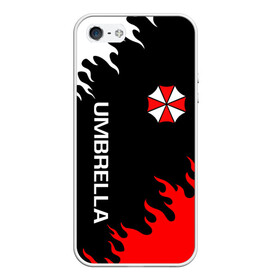 Чехол для iPhone 5/5S матовый с принтом UMBRELLA CORP в Новосибирске, Силикон | Область печати: задняя сторона чехла, без боковых панелей | ada wong | biohazard | leon | nemesis | project resistance | raccoon city | re2 | resident evil 2 | rpd | stars | umbrella | ада вонг | амбрелла | немесис | ужасы