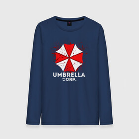 Мужской лонгслив хлопок с принтом UMBRELLA CORP в Новосибирске, 100% хлопок |  | ada wong | biohazard | leon | nemesis | project resistance | raccoon city | re2 | resident evil 2 | rpd | stars | umbrella | ада вонг | амбрелла | немесис | ужасы